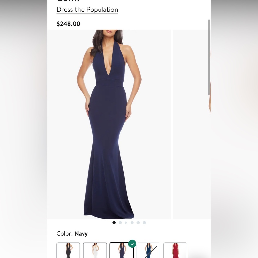 Dress the population Camden mermaid dress